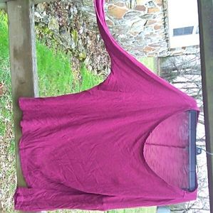 Maroon long weight top